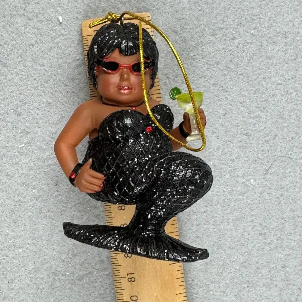 December Diamonds Margarita Cocoa Mermaid Ornament 2008 Hard to Find 55-90416